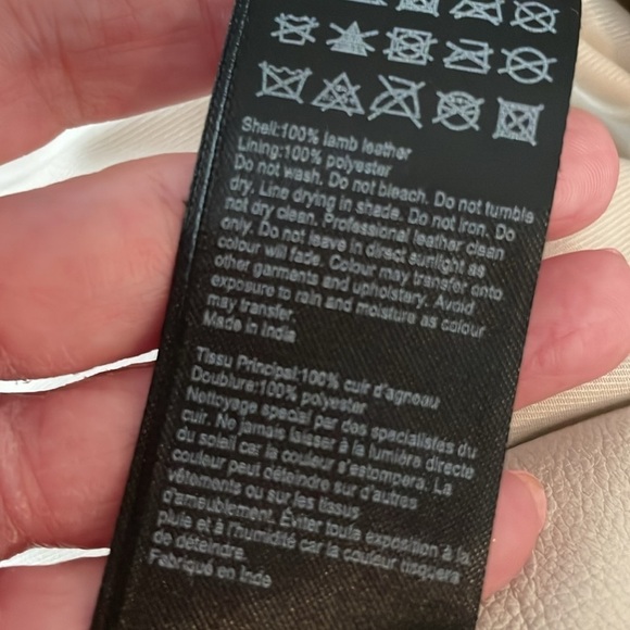 AllSaints Dalby Biker Leather Jacket- 0 - Picture 12 of 13